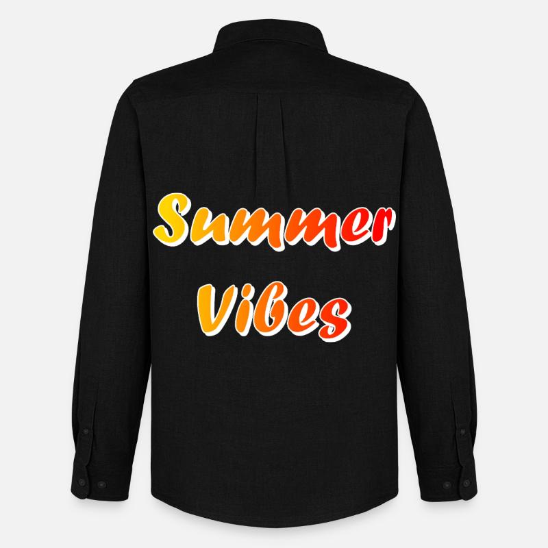 Sommerliche Vibes - Männer Oxford Hemd von Stanley/Stella - Schwarz