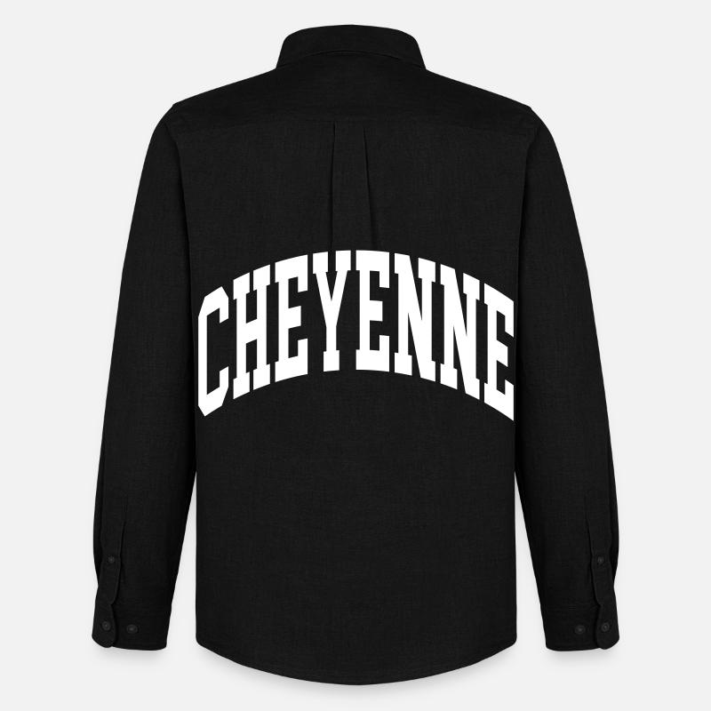 Cheyenne - Männer Oxford Hemd von Stanley/Stella - Schwarz