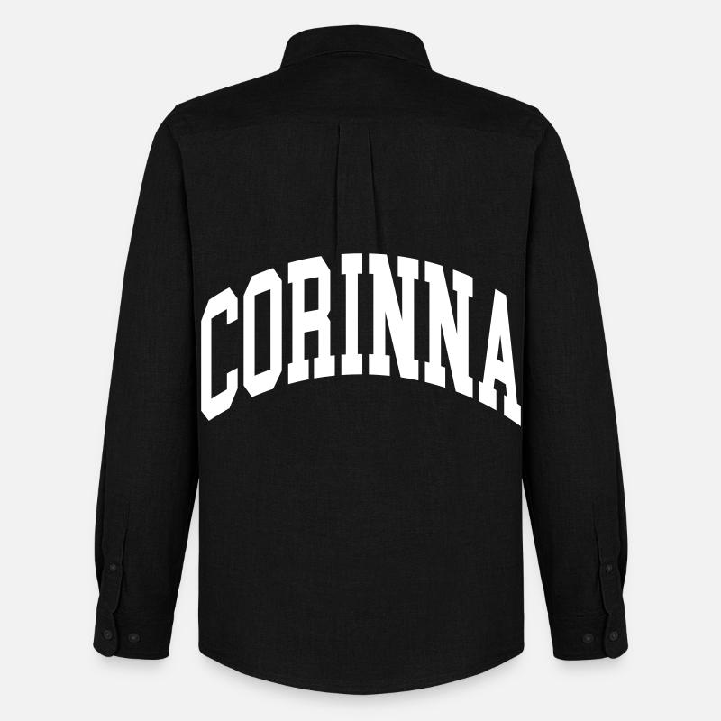 Corinna - Männer Oxford Hemd von Stanley/Stella - Schwarz