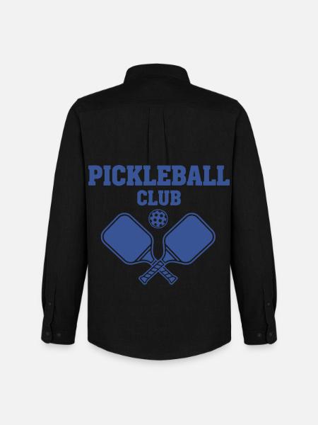 Pickleball Club Sjov Spiller Elsker Pickleball Court - Oxfordskjorte herre Stanley/Stella - sort