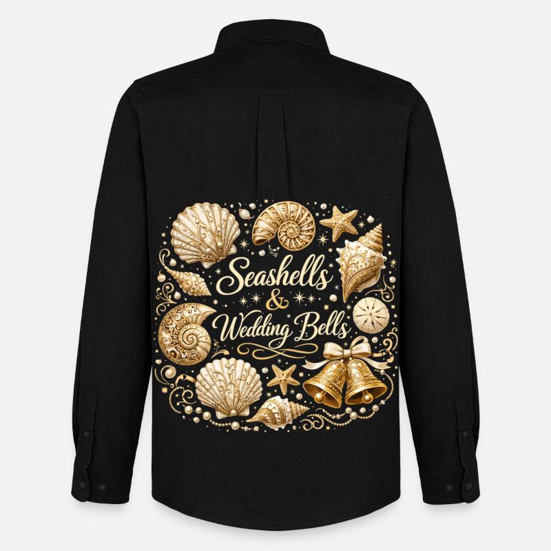 Seashells & Wedding Bells – Maritimer JGA - Männer Oxford Hemd von Stanley/Stella - Schwarz