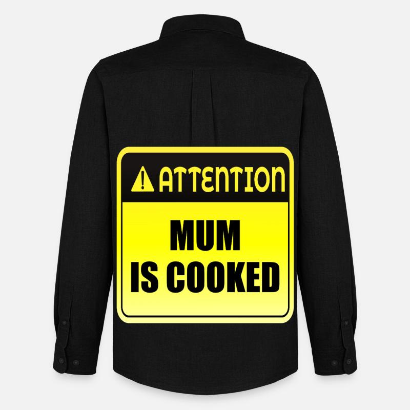 Mum Mood - Männer Oxford Hemd von Stanley/Stella - Schwarz