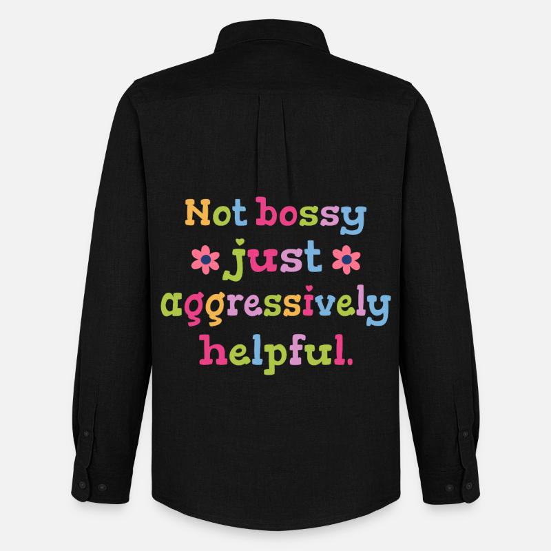 Not determining, just helpful humor - Men's Oxford Shirt by Stanley/Stella - black
