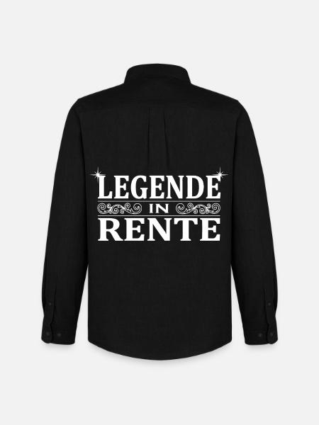 Legende in Rente Ornament - Männer Oxford Hemd von Stanley/Stella - Schwarz