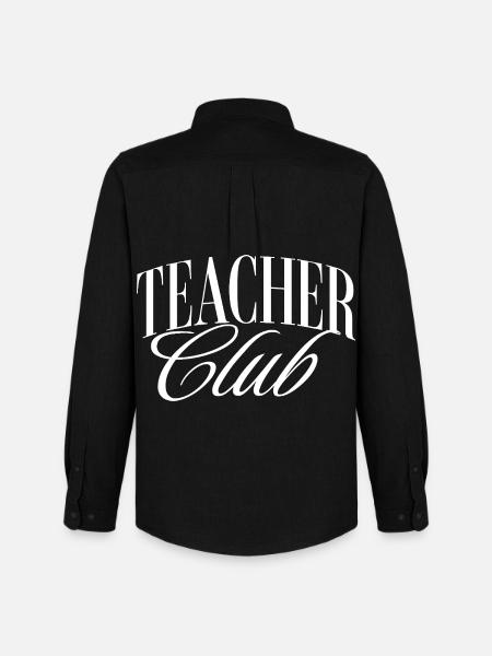 Teacher Club - Men's Oxford Shirt by Stanley/Stella - black