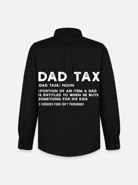 Dad Tax Definition Tee - Men's Oxford Shirt by Stanley/Stella - black
