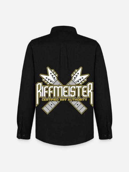 Riffmeister - Certified Riff Authority - Men's Oxford Shirt by Stanley/Stella - black