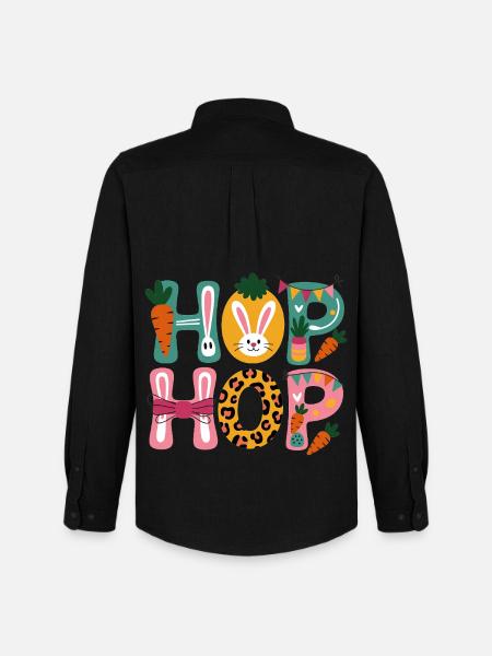 Hip Hop Easter Day - Men's Oxford Shirt by Stanley/Stella - black