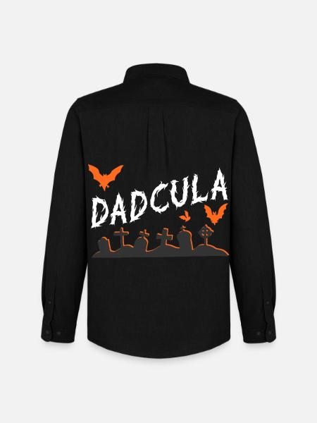 Dadcula Graveyard Gothic - Men's Oxford Shirt by Stanley/Stella - black
