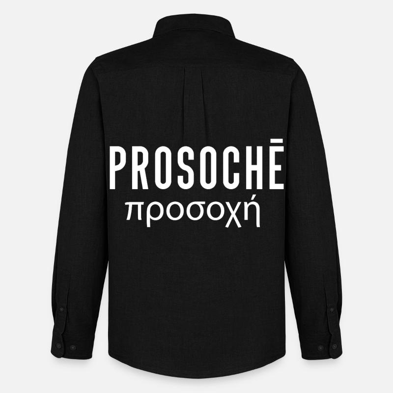 Prosoche - Männer Oxford Hemd von Stanley/Stella - Schwarz