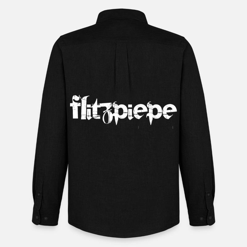 Flitzpiepe - Männer Oxford Hemd von Stanley/Stella - Schwarz