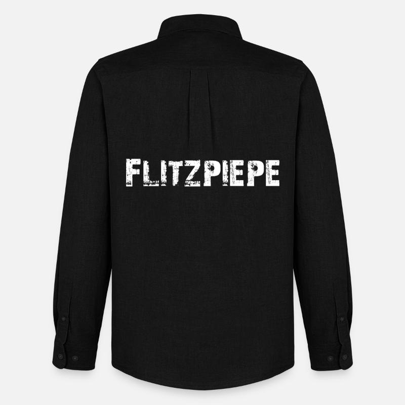 Flitzpiepe - Männer Oxford Hemd von Stanley/Stella - Schwarz
