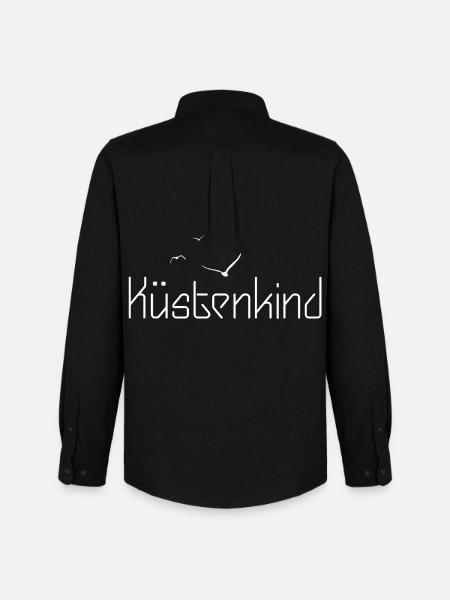 Küstenkind - Männer Oxford Hemd von Stanley/Stella - Schwarz