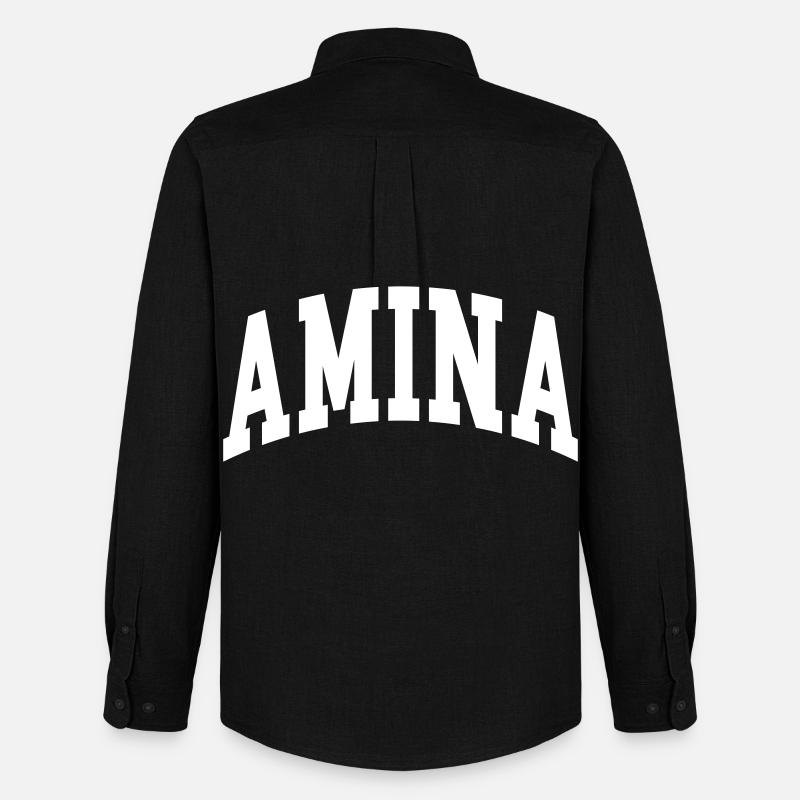 Amina - Männer Oxford Hemd von Stanley/Stella - Schwarz