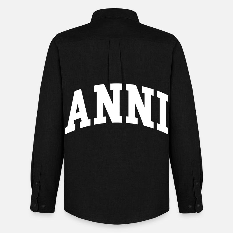 Anni - Männer Oxford Hemd von Stanley/Stella - Schwarz