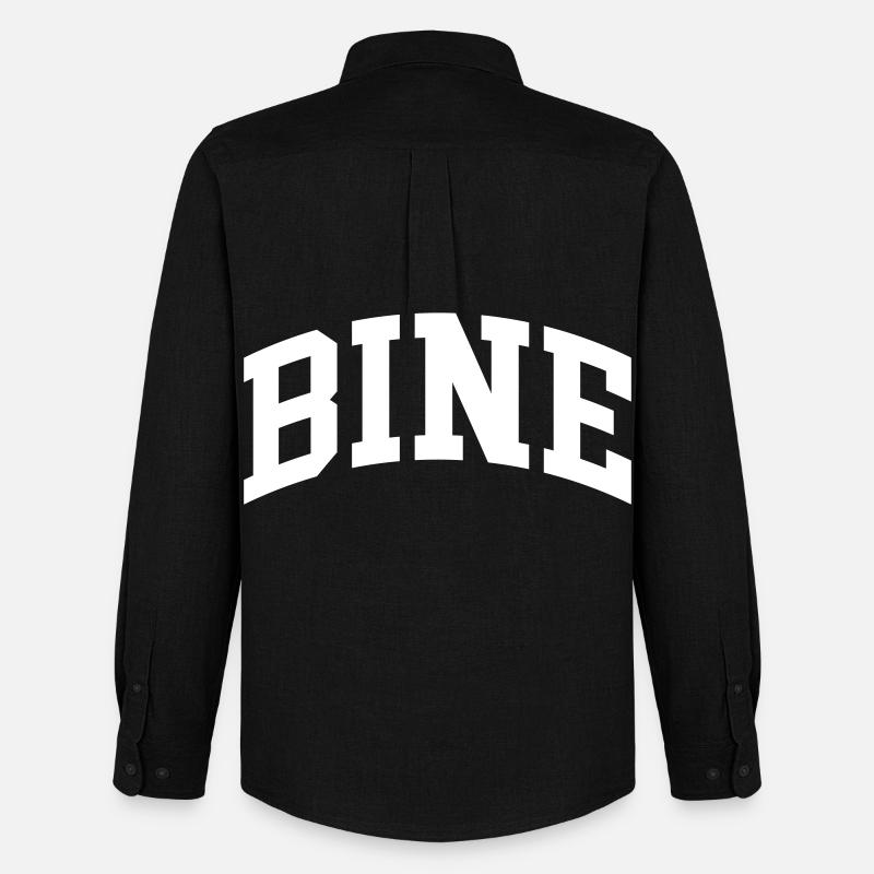 Bine - Männer Oxford Hemd von Stanley/Stella - Schwarz
