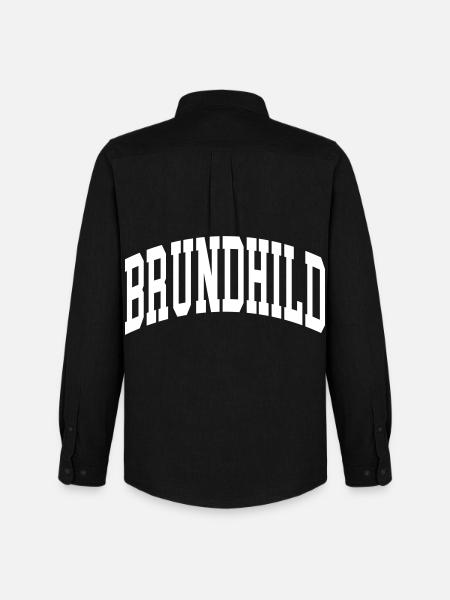 Brundhild - Chemise Oxford homme Stanley/Stella - noir