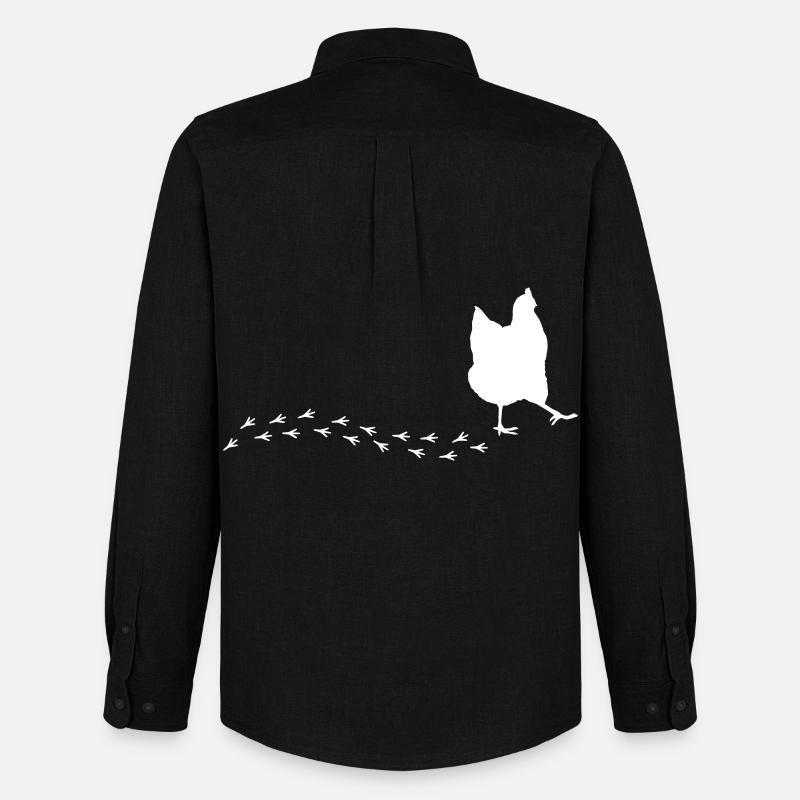 Witziges Huhn - Männer Oxford Hemd von Stanley/Stella - Schwarz