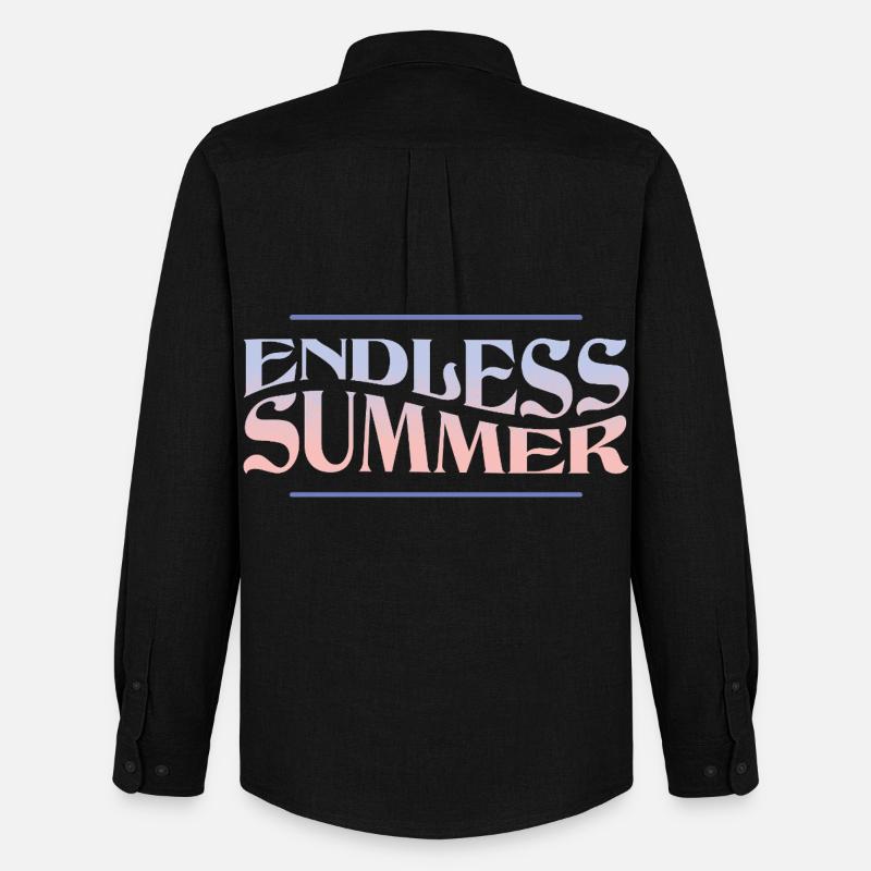 Endless Summer – Retro Sommer-Vibes - Männer Oxford Hemd von Stanley/Stella - Schwarz