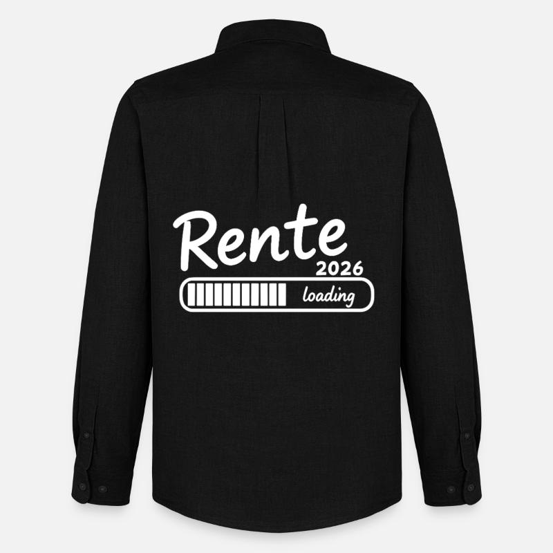 Rente 2026 loading Endlich Ruhestand - Männer Oxford Hemd von Stanley/Stella - Schwarz