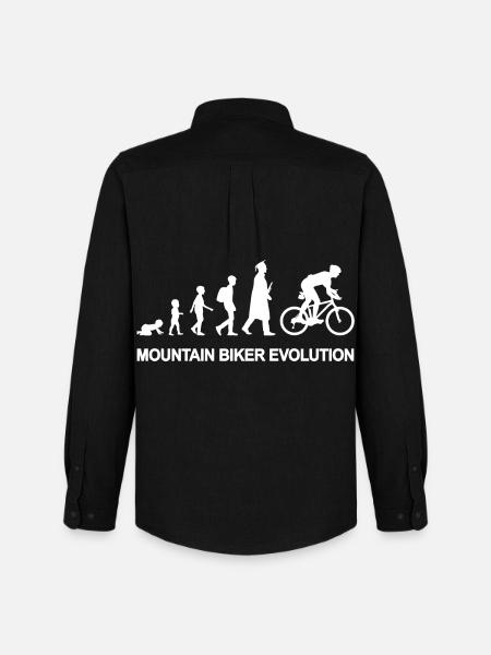 From child to mountain biker - Men's Oxford Shirt by Stanley/Stella - black