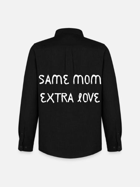 Same Mom Extra Love - Men's Oxford Shirt by Stanley/Stella - black
