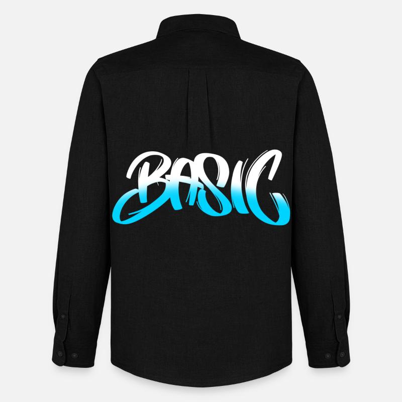 BASIC Graffiti Gradient - Männer Oxford Hemd von Stanley/Stella - Schwarz