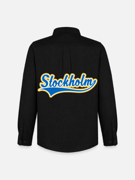 Stockholm Swoosh - Stanley/Stella Oxfordskjorta Herr - svart