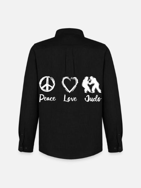Dicton de judo - Chemise Oxford homme Stanley/Stella - noir