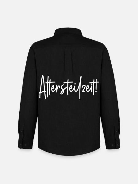 Altersteilzeit - Männer Oxford Hemd von Stanley/Stella - Schwarz