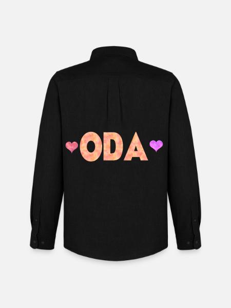 Oda - Chemise Oxford homme Stanley/Stella - noir