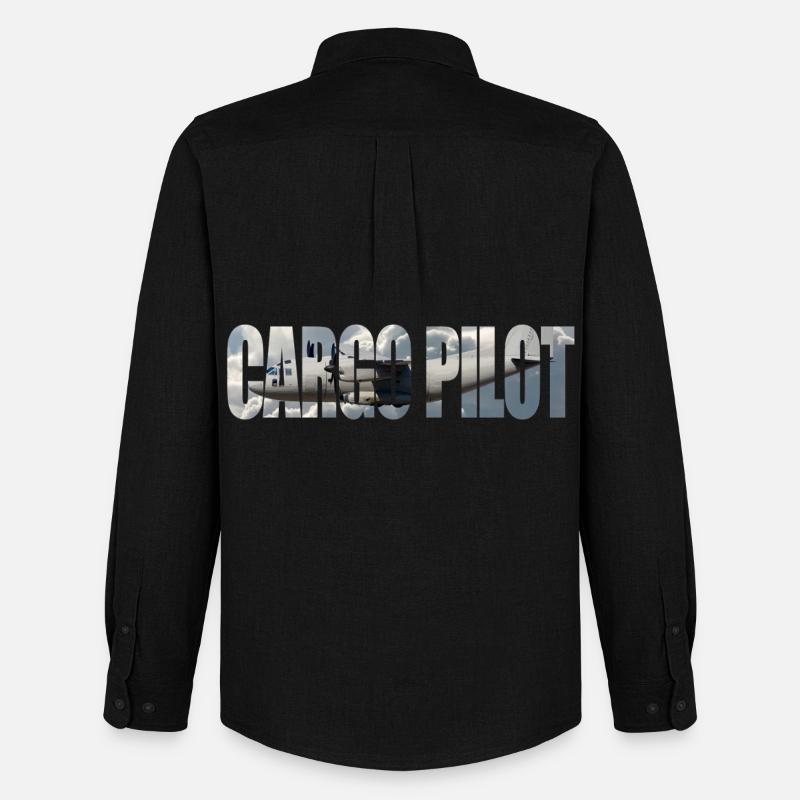 Cargo pilot C-27 - Männer Oxford Hemd von Stanley/Stella - Schwarz