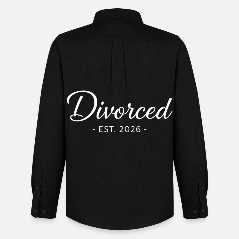Divorced Est. 2026 Scheidung Party - Männer Oxford Hemd von Stanley/Stella - Schwarz