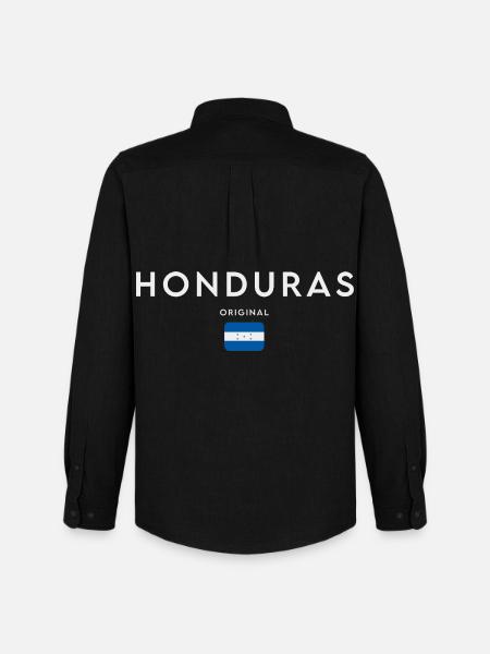 Flag of Honduras, Honduran pride - Men's Oxford Shirt by Stanley/Stella - black
