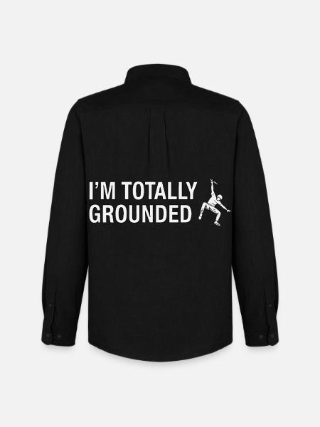 Totally Grounded Klettern - Männer Oxford Hemd von Stanley/Stella - Schwarz