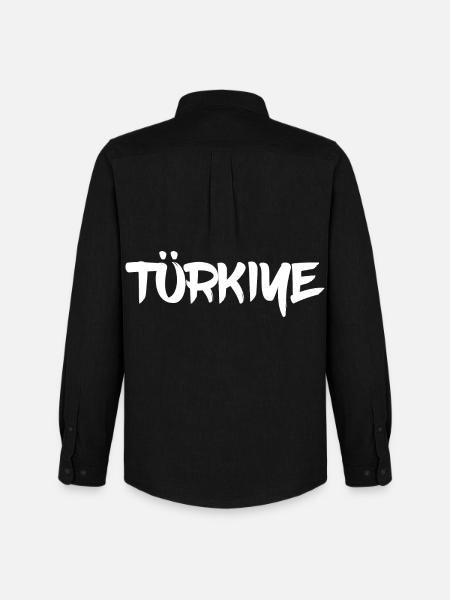 Türkiye Lettering - Men's Oxford Shirt by Stanley/Stella - black