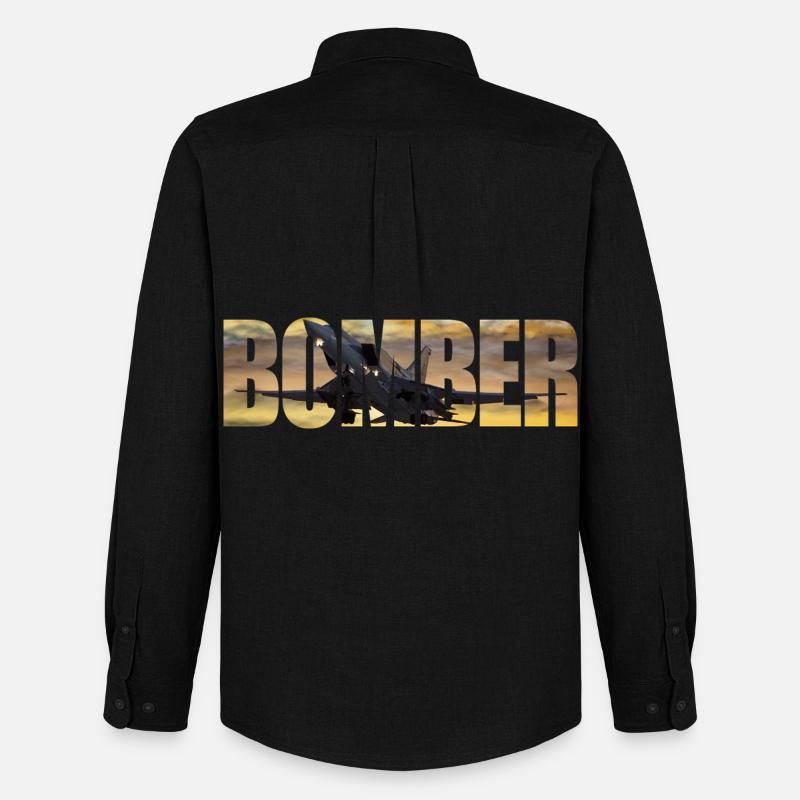 bombardier Tu-22 M3 - Chemise Oxford homme Stanley/Stella - noir