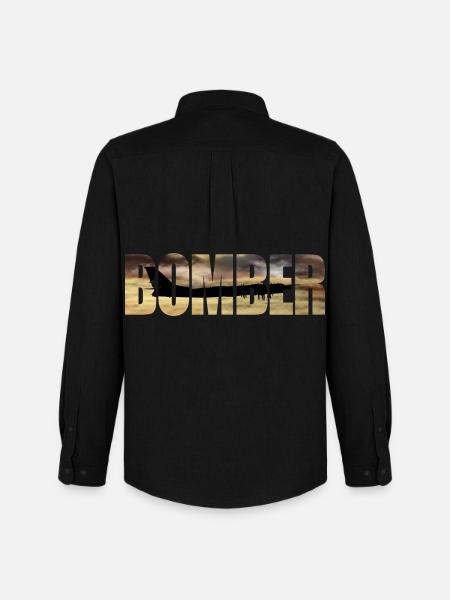 Bomber Tu-95 - Men's Oxford Shirt by Stanley/Stella - black