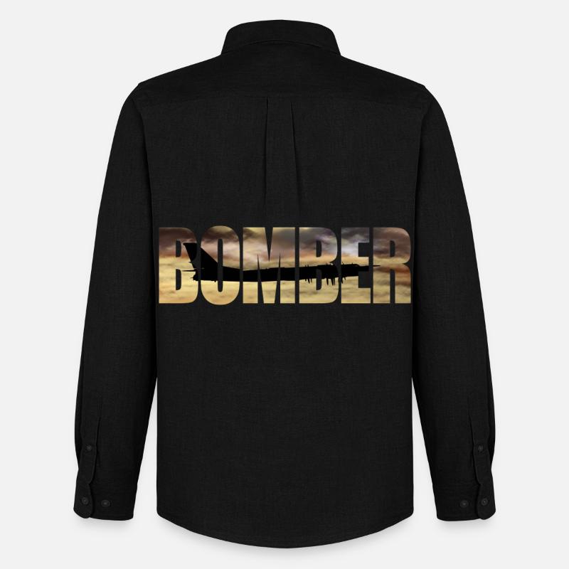 Blouson aviateur Tu-95 - Chemise Oxford homme Stanley/Stella - noir