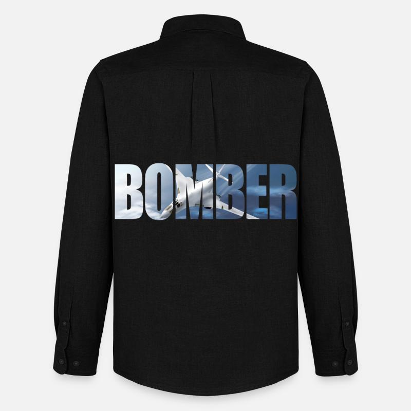 Blouson aviateur Tu-160 - Chemise Oxford homme Stanley/Stella - noir