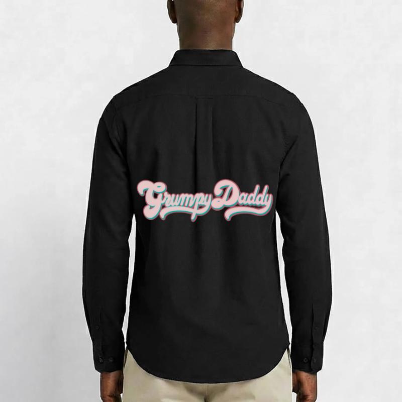 Grumpy Daddy Script rétro - Soutien-gorge de sport couleur Chemise Oxford homme Stanley/Stella