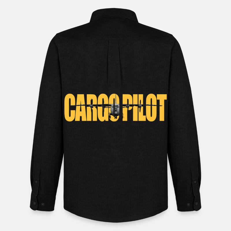 Cargo pilot An-12 - Männer Oxford Hemd von Stanley/Stella - Schwarz