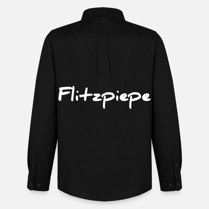 Flitzpiepe - Männer Oxford Hemd von Stanley/Stella - Schwarz
