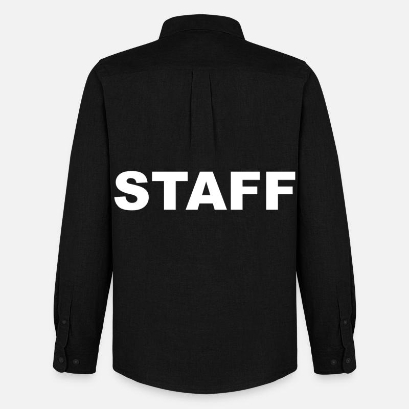 STAFF - Männer Oxford Hemd von Stanley/Stella - Schwarz