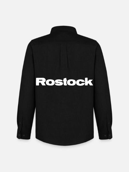 Rostock Heartbeat - Men's Oxford Shirt by Stanley/Stella - black