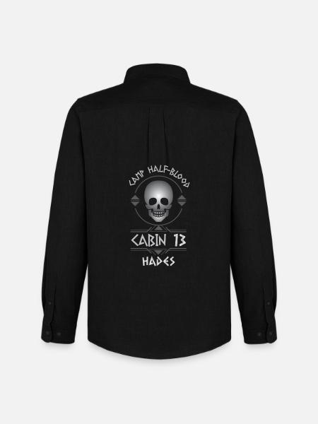 Cabin #13 in Camp Half Blood, Child of Hades - Men's Oxford Shirt by Stanley/Stella - black