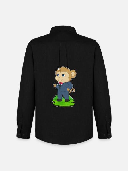 Monkey Groom Wedding Suit - Men's Oxford Shirt by Stanley/Stella - black