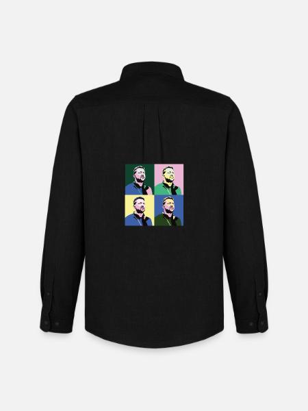 Zelensky Pop-Art - Men's Oxford Shirt by Stanley/Stella - black