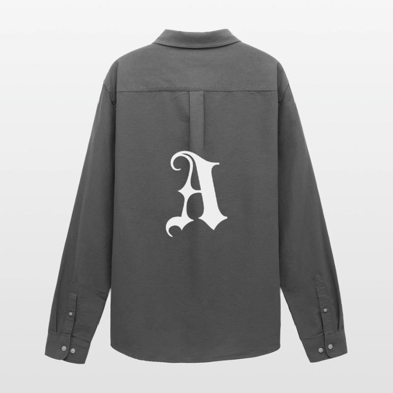 Gothic Monogram A Script Men's Oxford Shirt by Stanley/Stella