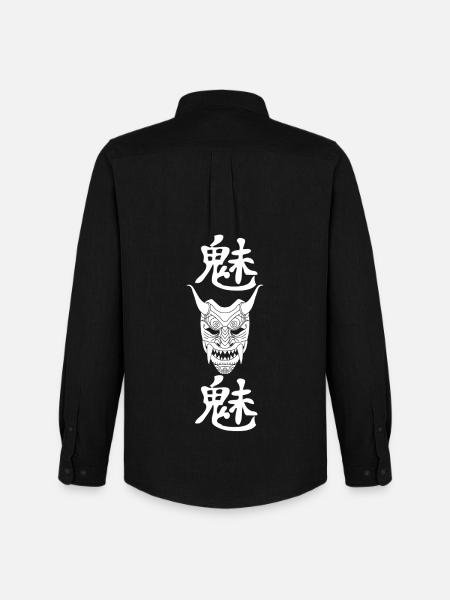 Manga white demon - Men's Oxford Shirt by Stanley/Stella - black